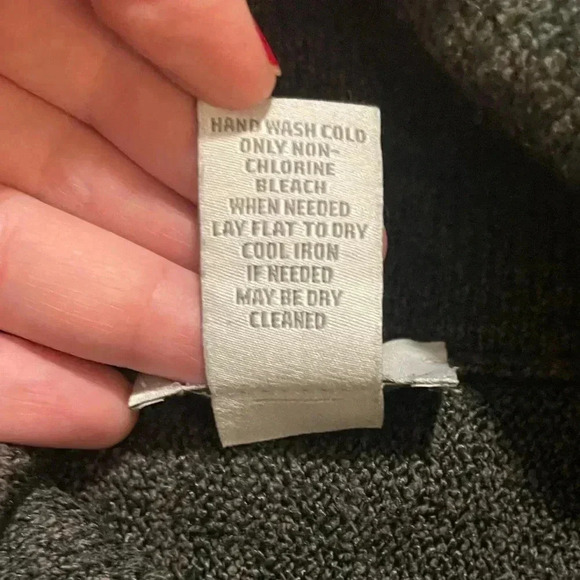 Soft Surroundings cowl neck tunic marled charcoal gray small patch pockets - Picture 12 of 12